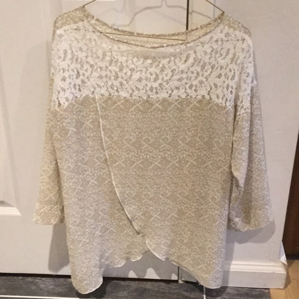 Beige shifforn blouse